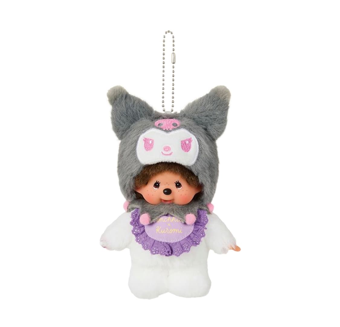 몬치치 x 산리오 캐릭터즈 쿠로미 치무탄 키체인 상품이미지1