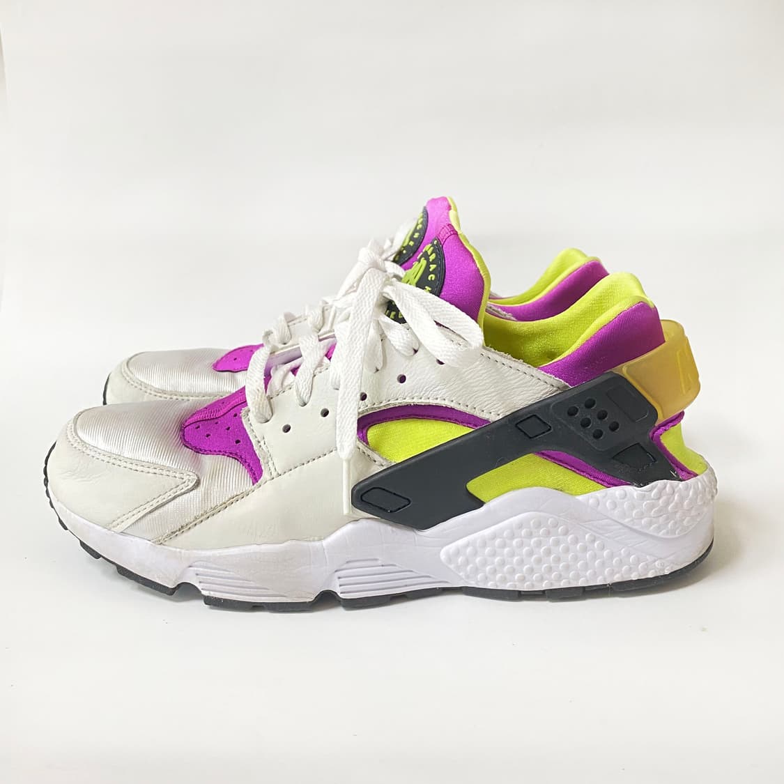 나이키 에어 훠라치 네온 옐로우 마젠타 운동화 270 상품이미지1