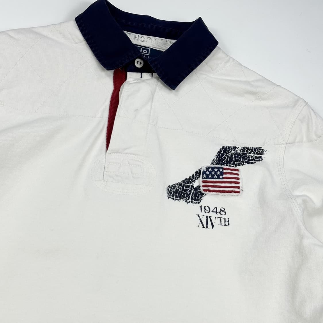 폴로 랄프로렌 포니 화이트 럭비티 맨투맨 (L) 상품이미지3