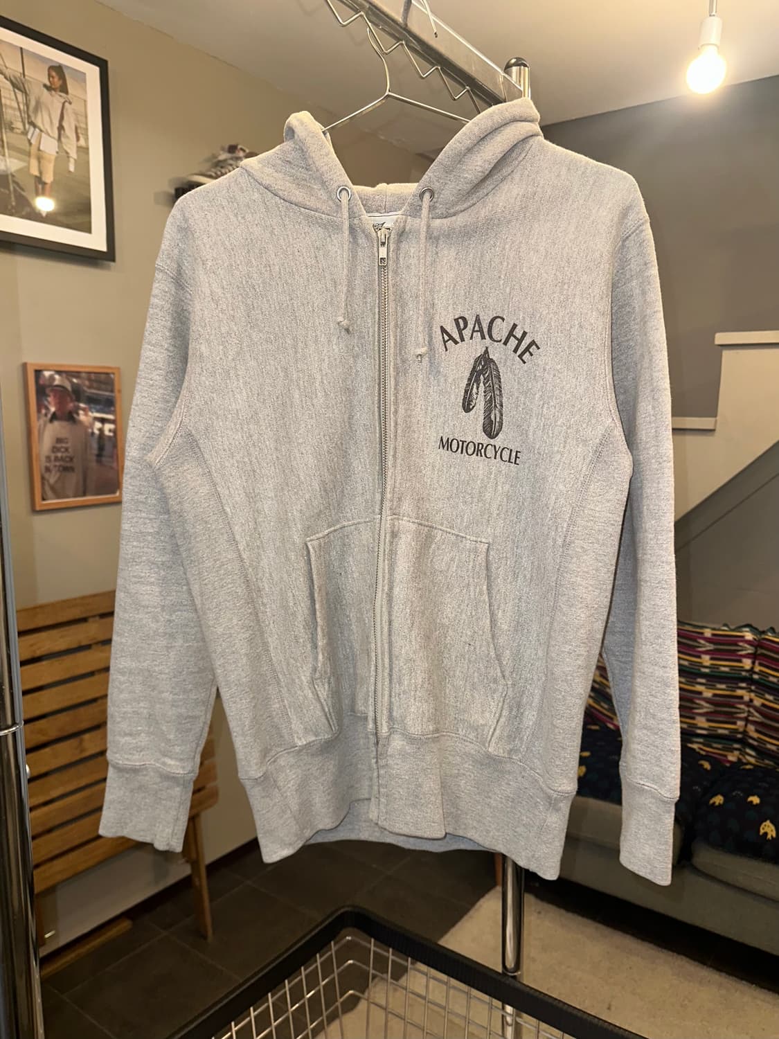 Acoustic Apace Bike reverse hood zip-up 상품이미지3