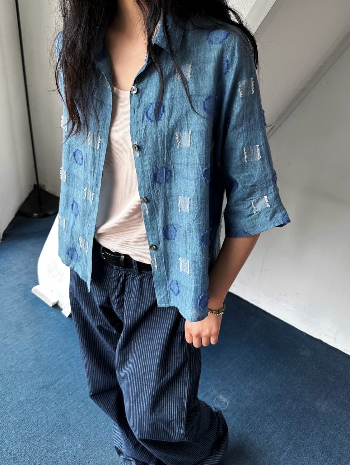 JPN made volume thread design shirket 상품이미지2