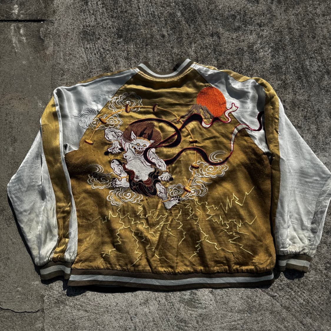 [XXL] Satori 오리엔탈 자수 양면 레이온 스카쟌 상품이미지1