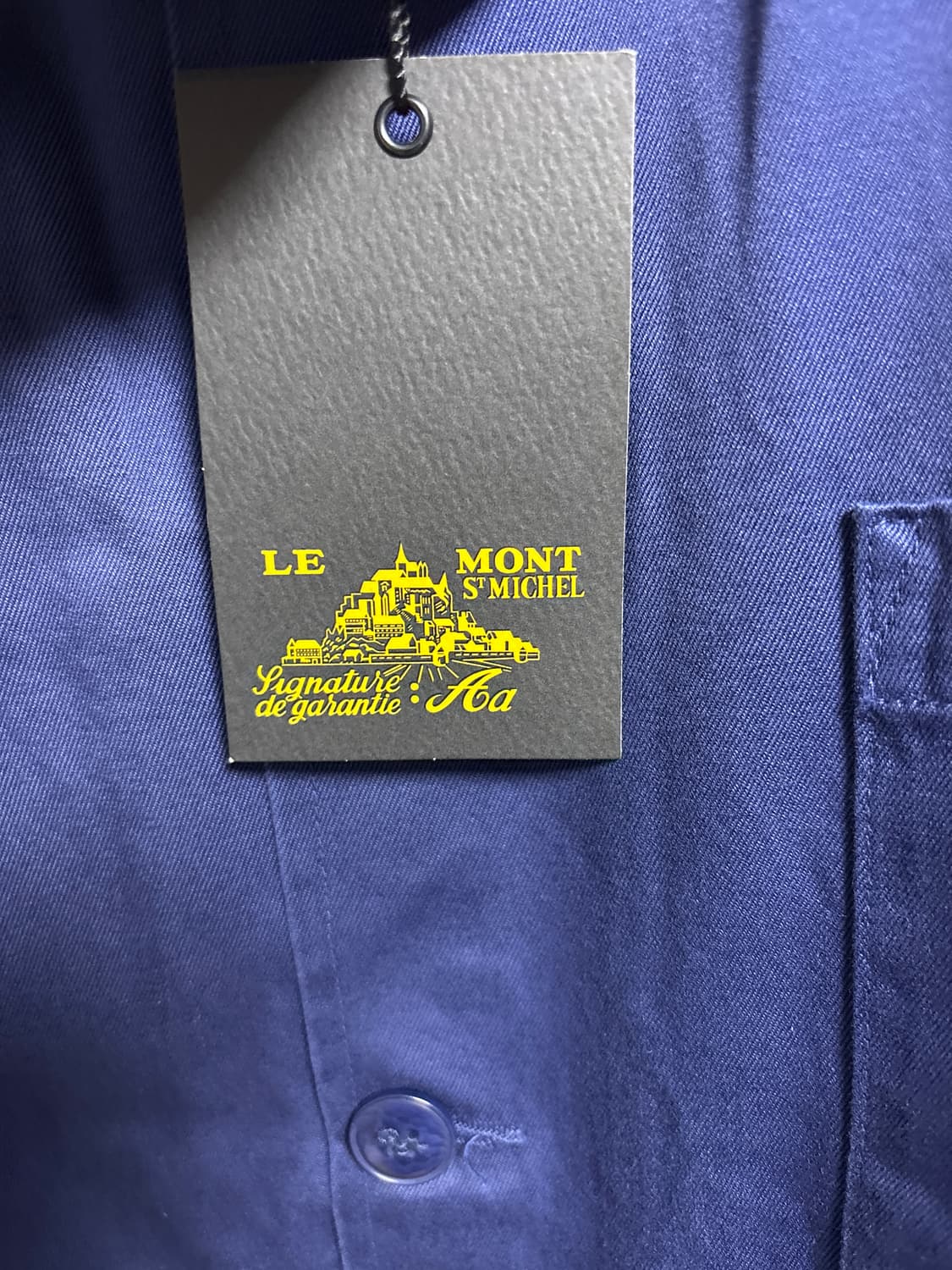 르몽생미셸 LE MONT ST MICHEL 워크 자켓 네이비 (새상품) 상품이미지6