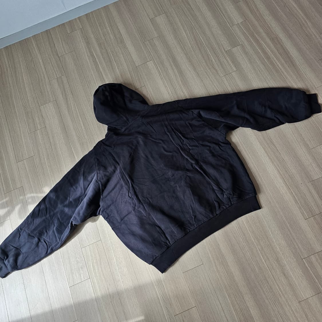 XXL 새제품) GAP 갭 X 이지 후드 집업 후드 블랙 2xl 110 상품이미지2