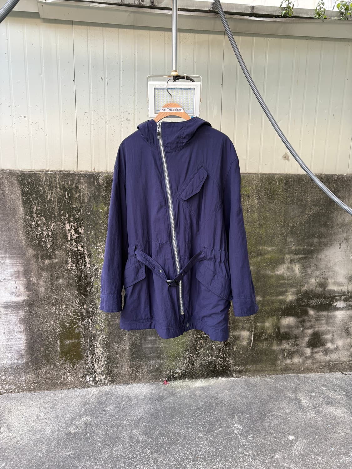 90‘s 타케오키쿠치 아카이브 비대칭 벨티드 자켓 상품이미지1