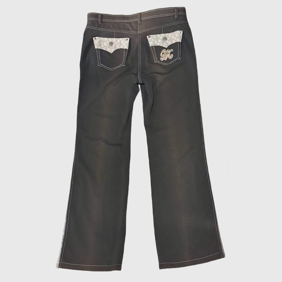 브라운 라인팬츠 상품이미지2