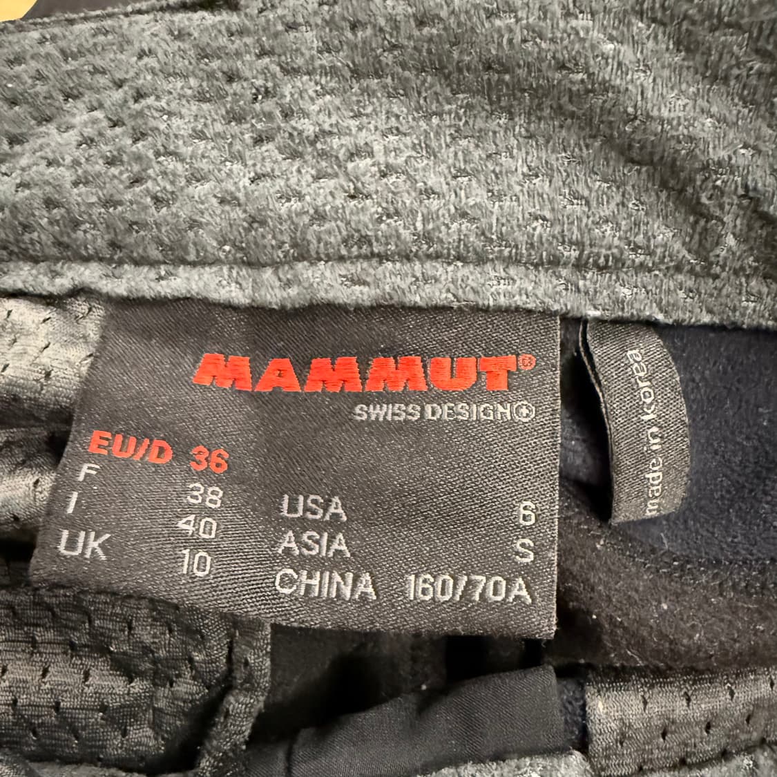 [정품/36(S)] 마무트 아웃도어 등산 바지 b18 상품이미지5