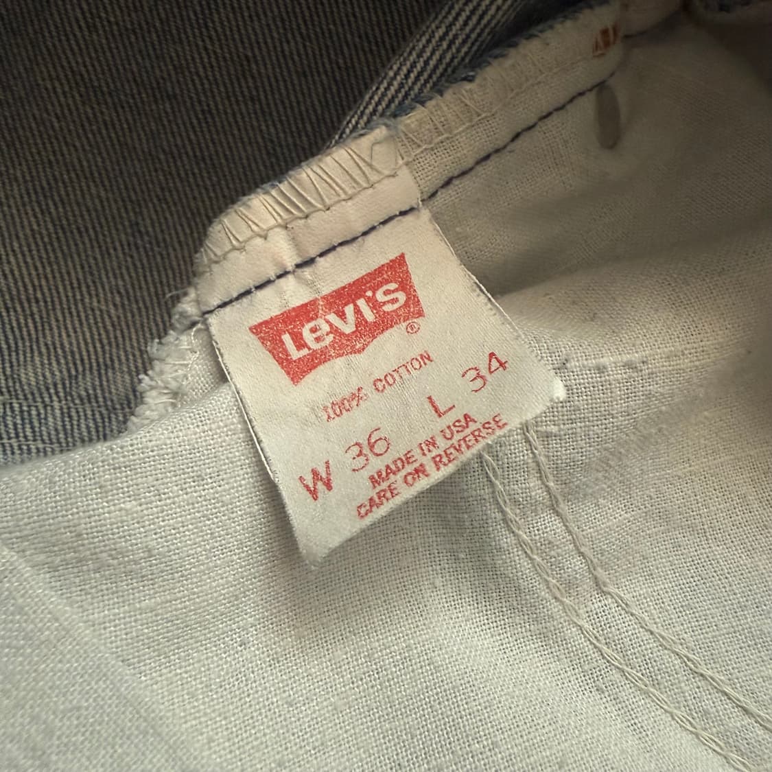 [36]Levi's 리바이스 550  90s 오렌지탭 데님 팬츠 -7 상품이미지4