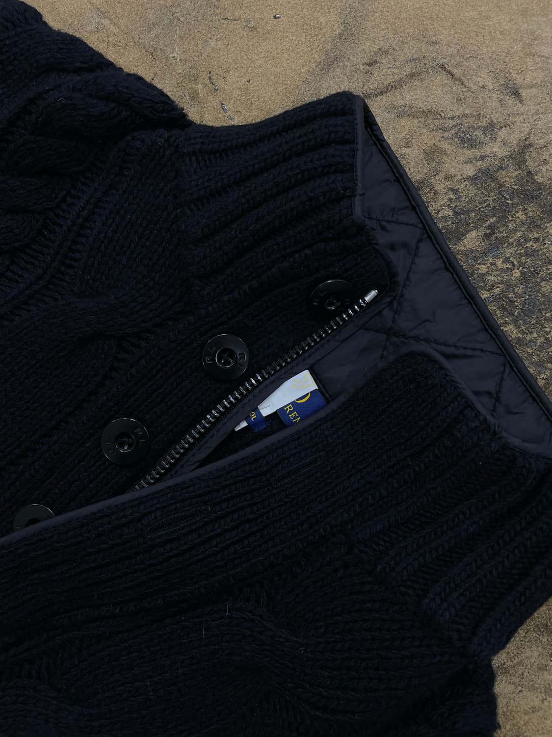 폴로랄프로렌/블랙 헤비울 니트티(100) 상품이미지3