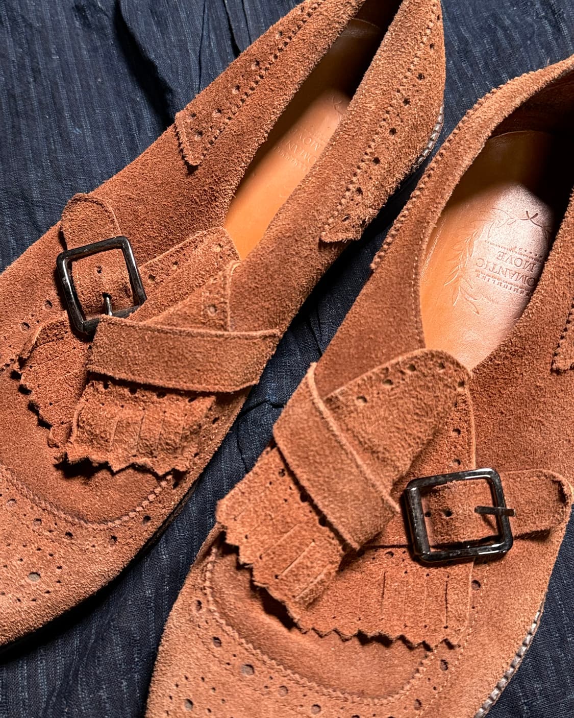 로맨틱무브 스웨이드 몽크 스트랩 슈즈 255 상품이미지3