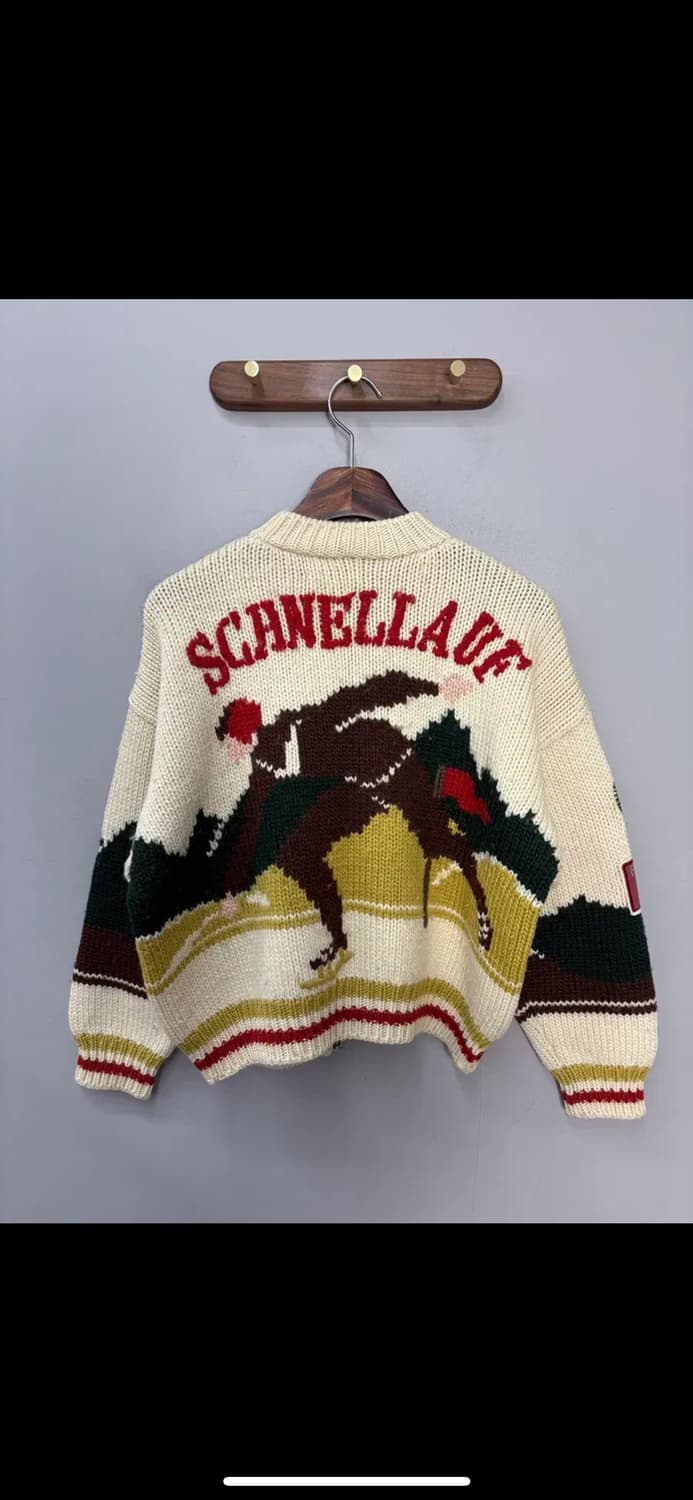 아츠키 오니시 코위찬 니트 집업 자켓 H1885 상품이미지5