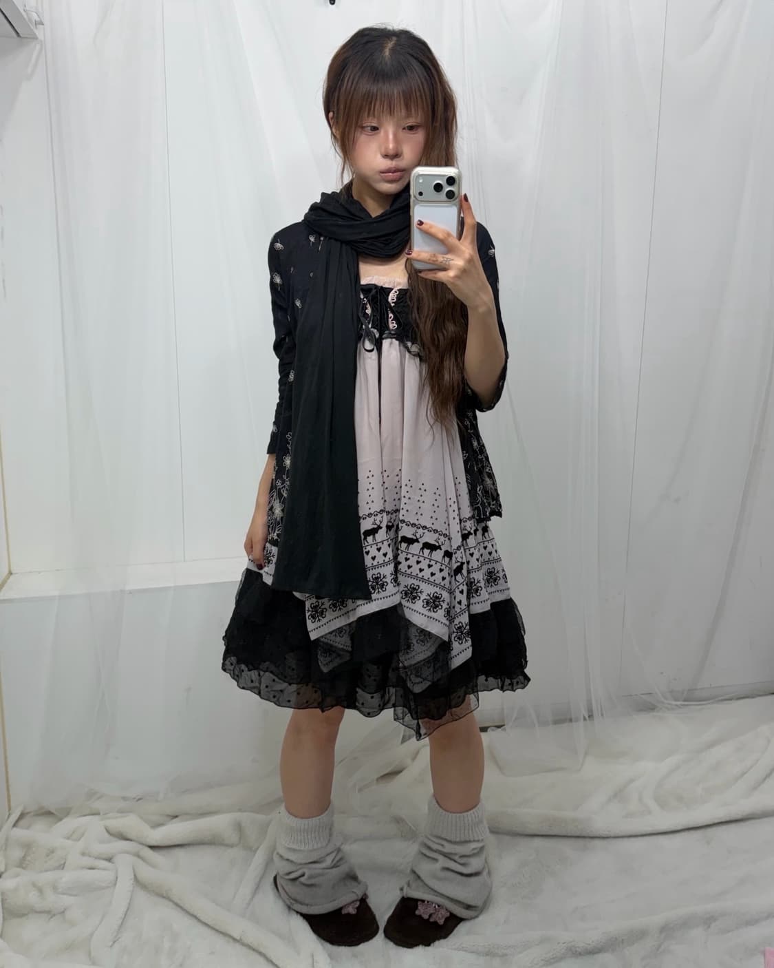 ˚꩜｡블랙 레이스 모리걸 set˚꩜｡ 상품이미지3