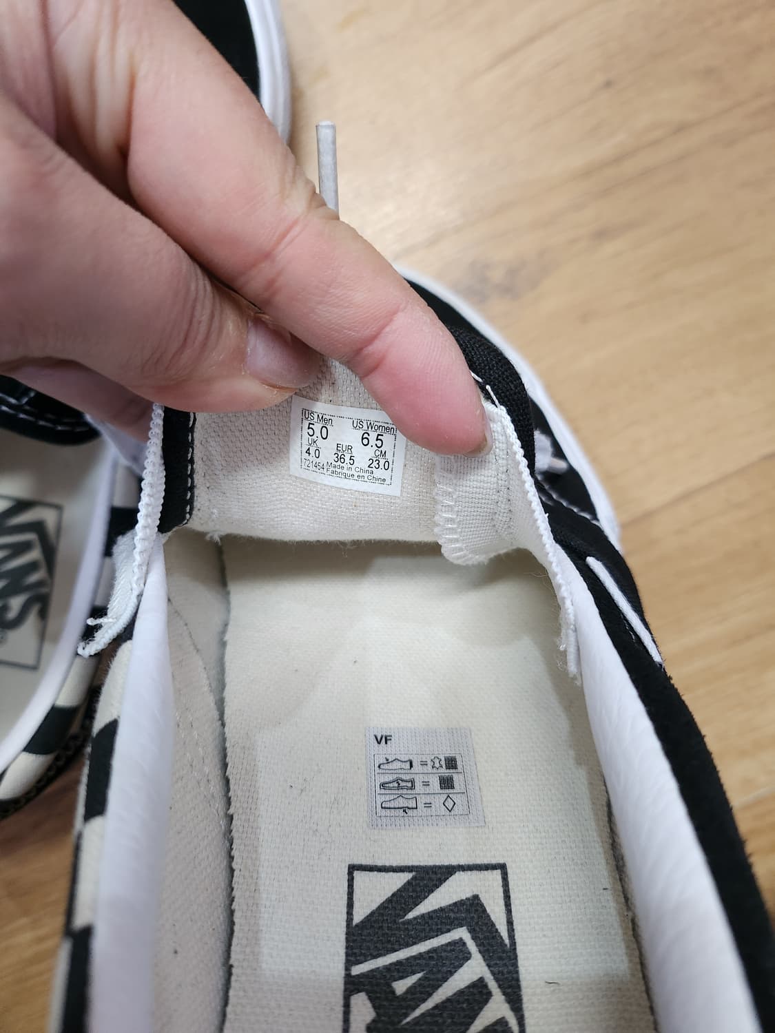 반스 슬립온 캡 체커보드 운동화 상품이미지6