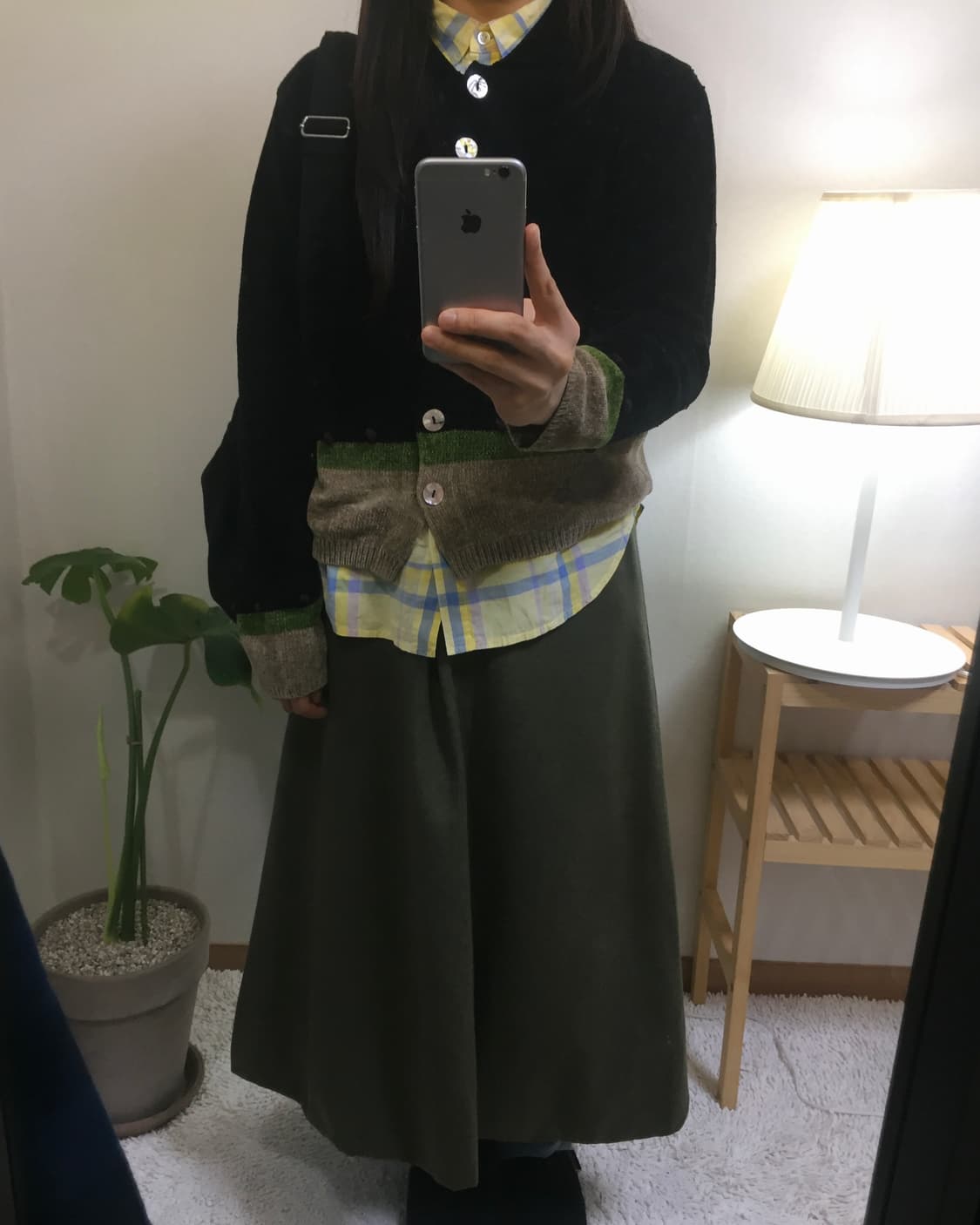 midori button detail skirt 상품이미지5