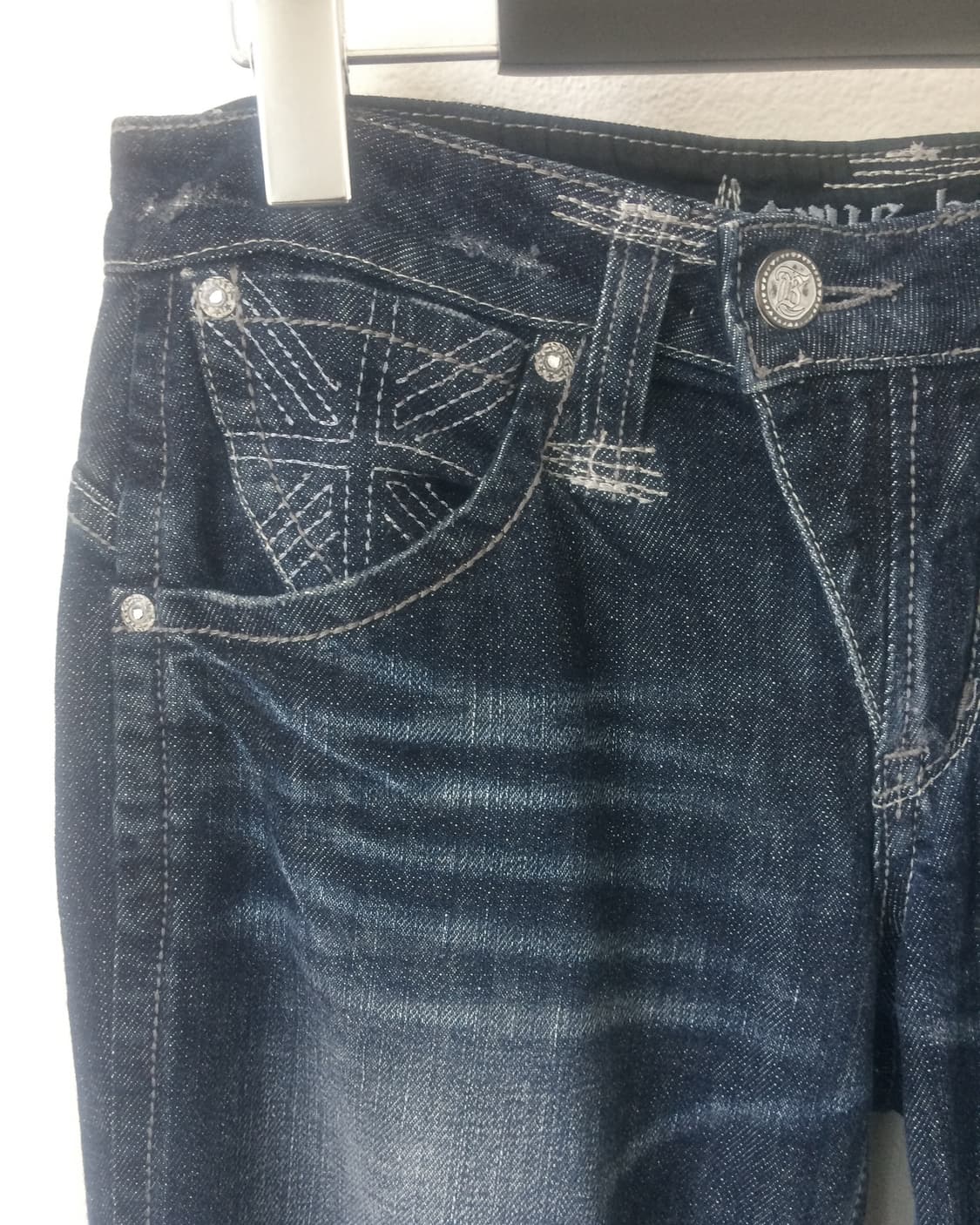 Back pocket point denim pants 상품이미지6