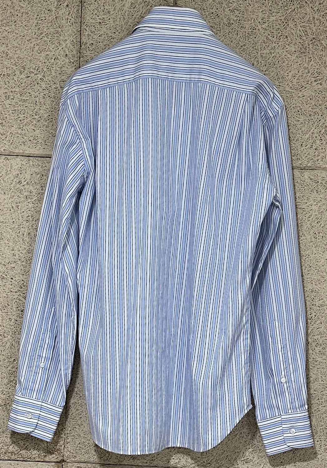 로로피아나 마글리아 블루 아이보리 스트라이프 셔츠 상품이미지3