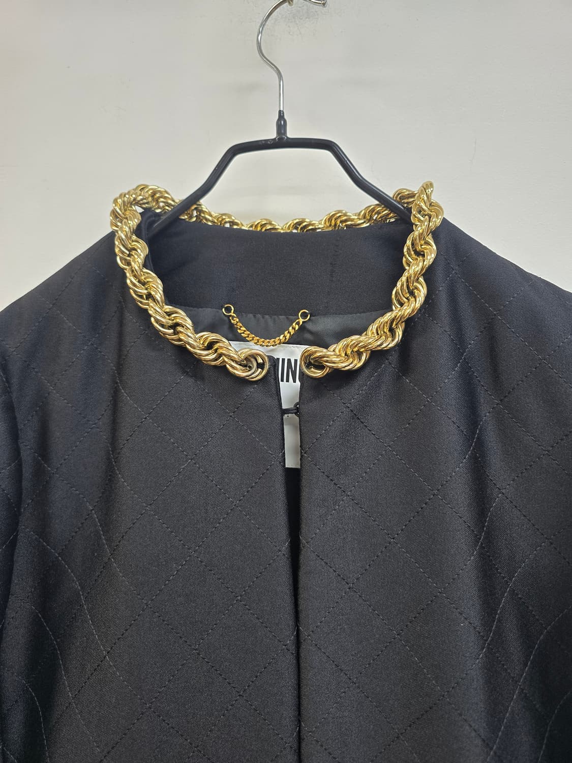 모스키노 꾸뛰르 매장판 골드체인 롱코트 상품이미지3