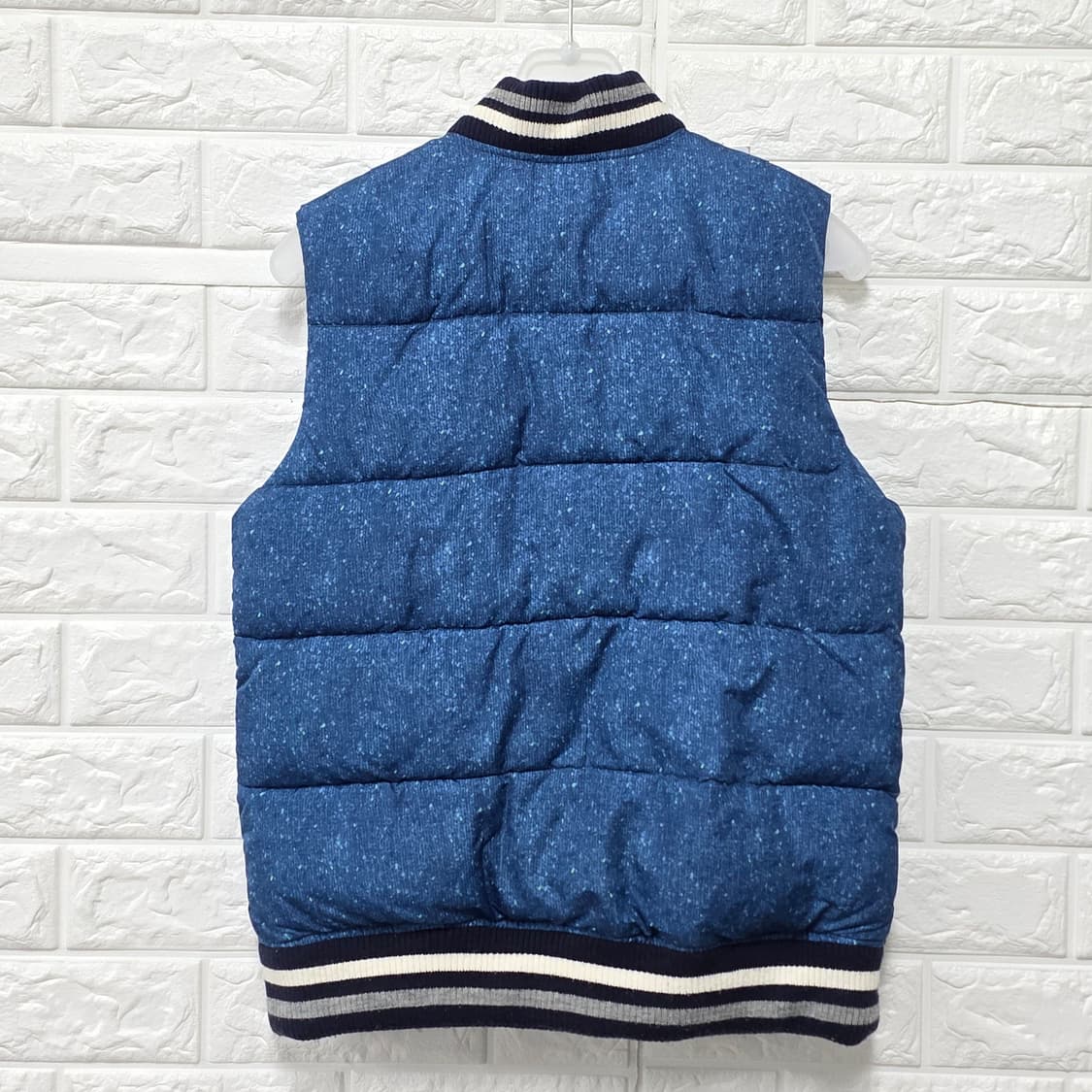 택포) 베네통 키즈 블루 퀼팅 조끼 145 상품이미지4