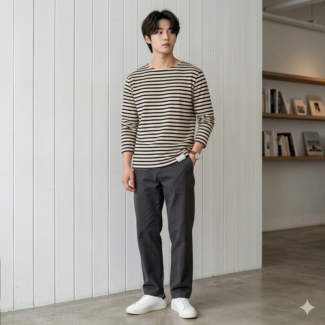 홈그로운 서플라이 스트라이프 티셔츠  상품이미지1