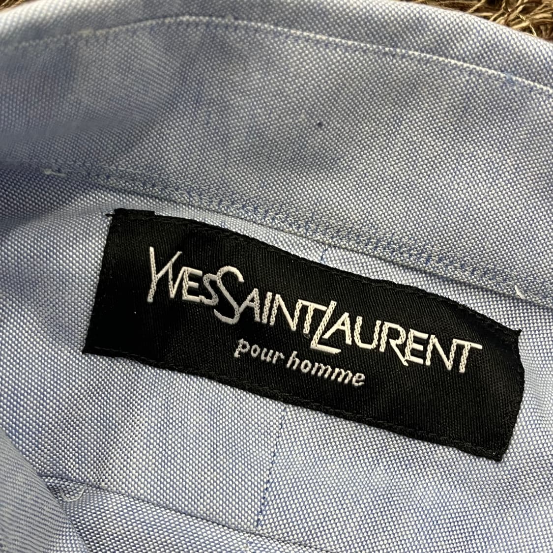 100 입생로랑 YSL 로고 옥스포드 셔츠 상품이미지5