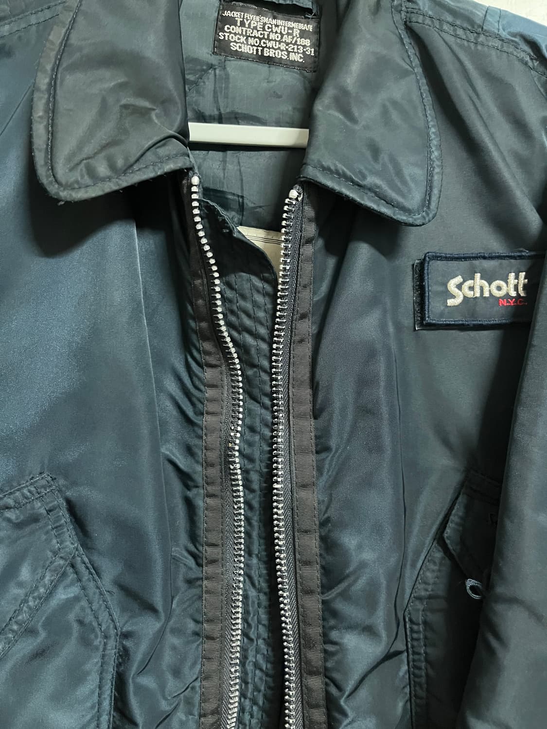 schott 쇼트 ma-1 항공점퍼 블루종 상품이미지2