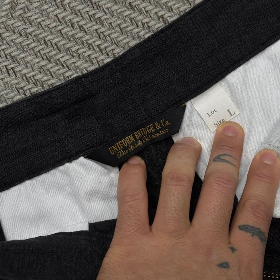 유니폼 브릿지 코튼 와이드 팬츠v0373 상품이미지6