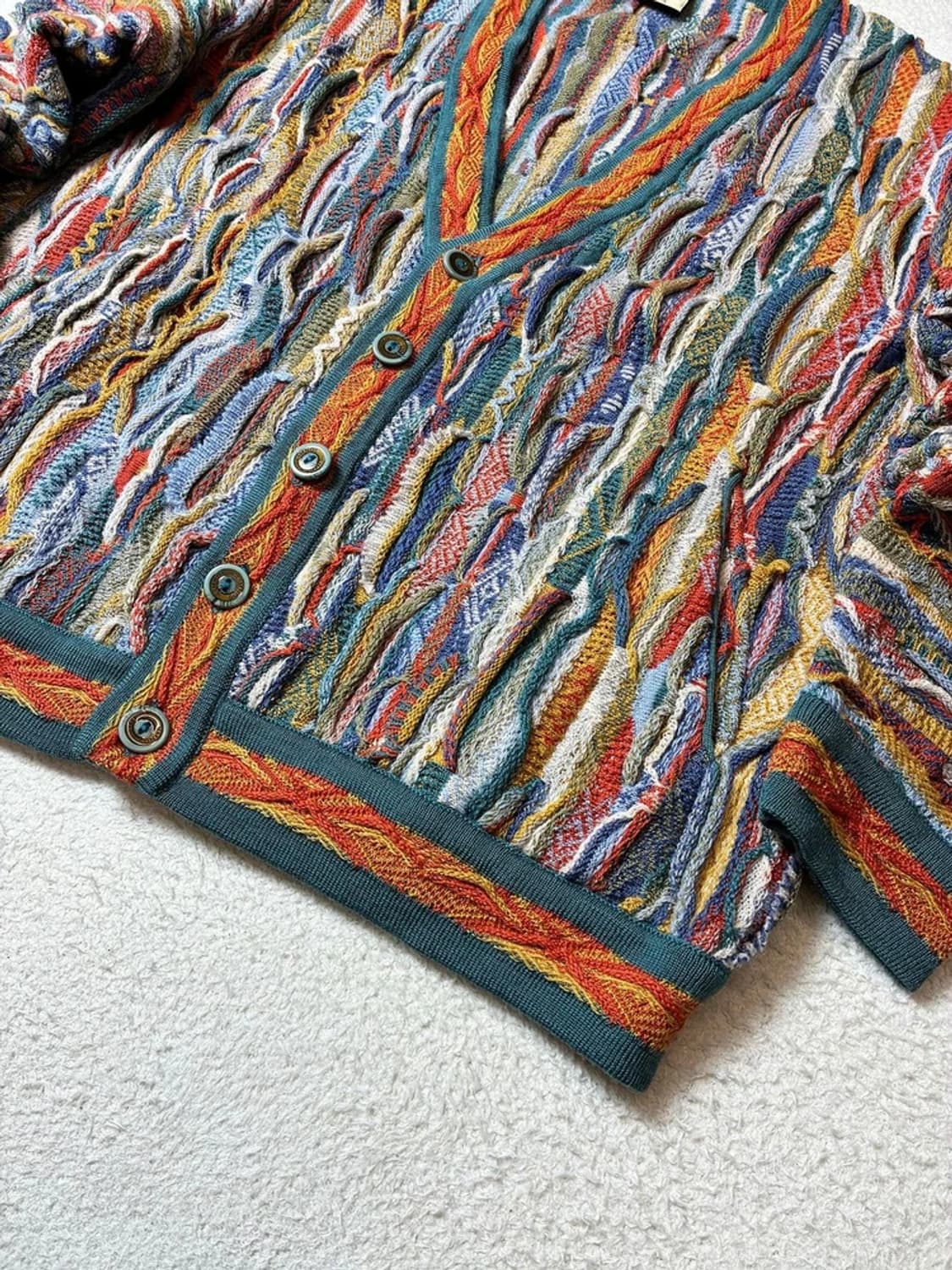 림노스 90's 3D 케이블 크롭 울 니트 가디건 PN6981 상품이미지3