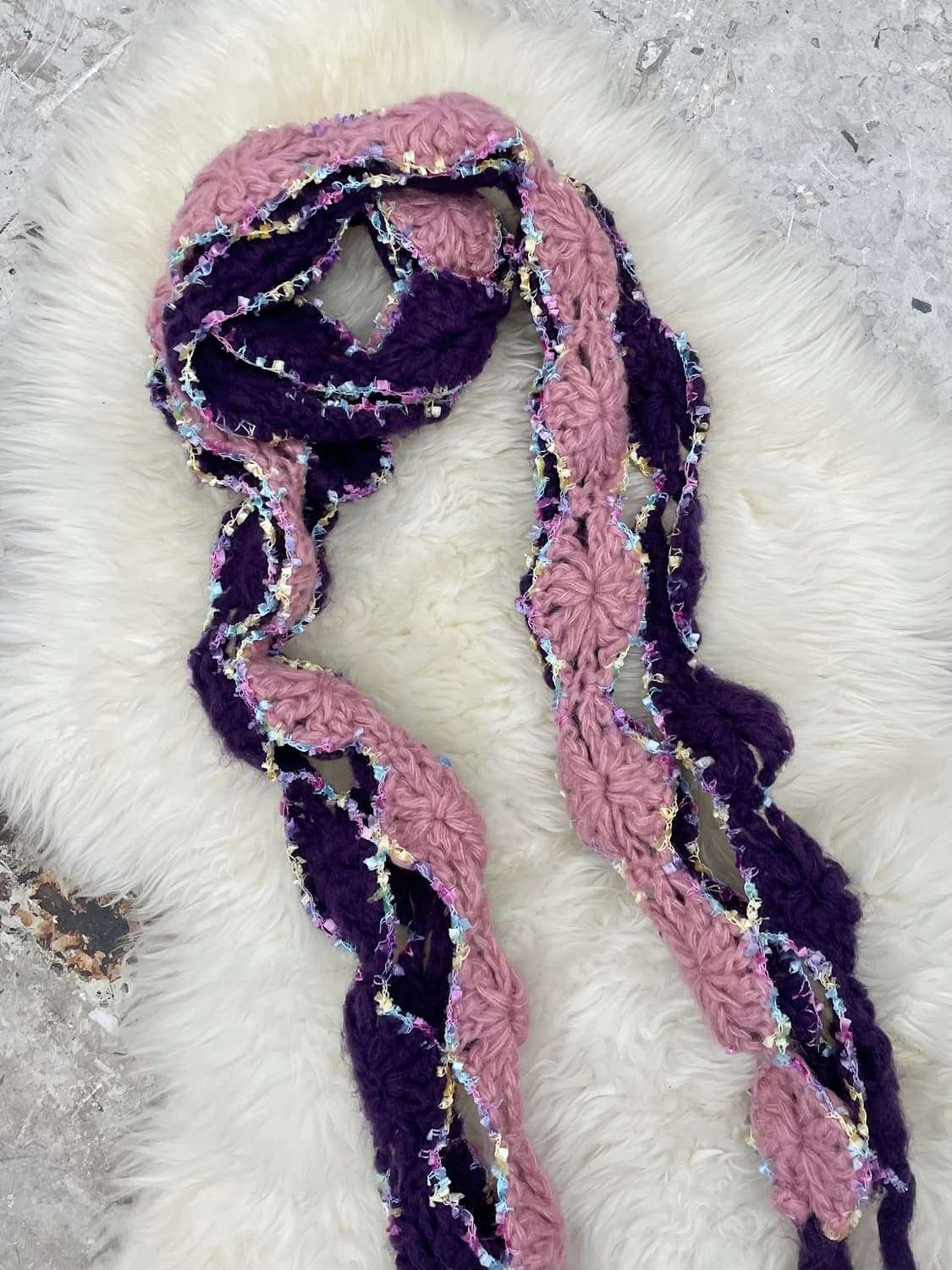 캔디 컬러 디테일 머플러  상품이미지5