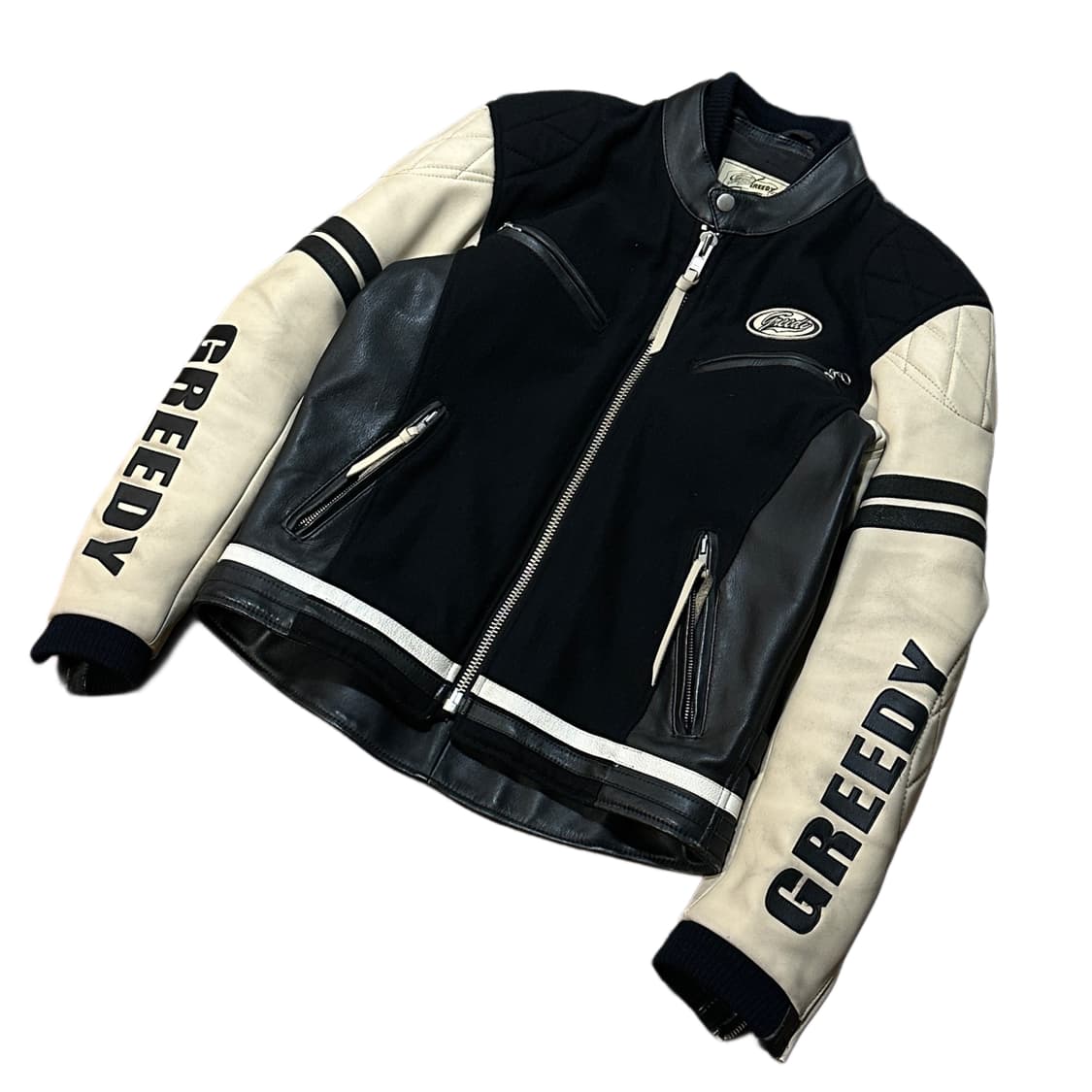 GREEDY 그리디 재팬 소가죽 라이더 자켓 (L) 상품이미지1