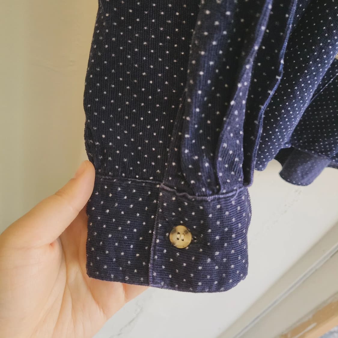 Moonlit field 도트 코듀로이 셔츠 상품이미지5