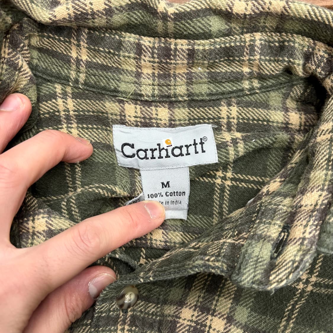 (M) 칼하트 원 포켓 플란넬 체크 셔츠 상품이미지4