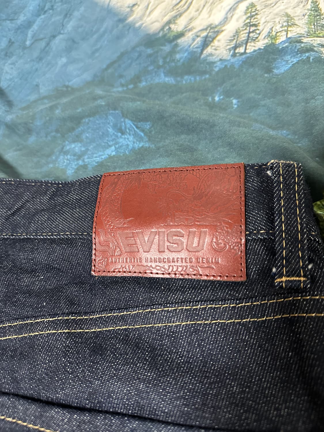 애비수 셀비지 프린팅진 상품이미지7