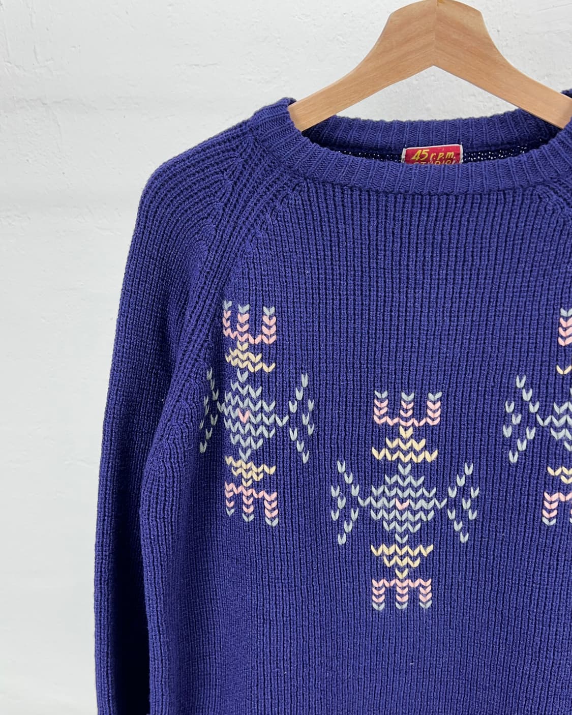 45 알피엠 바이올렛 나바호 울 니트 스웨터 상품이미지2