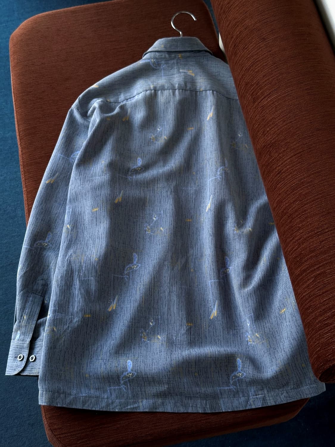 Design pattern fabric L/S shirt 상품이미지6