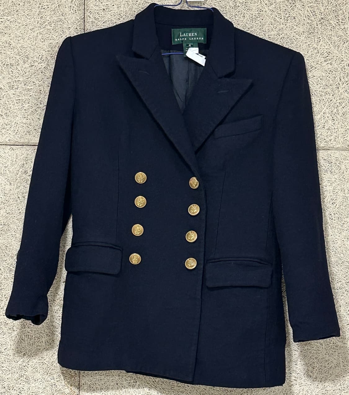 폴로 랄프로렌 울 100 골드 버튼 네이비 블레이저 4사이즈 상품이미지3