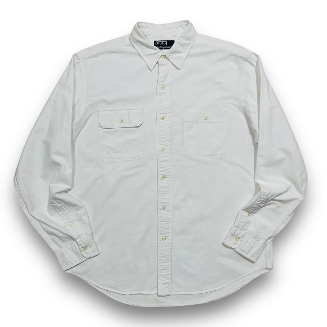 폴로 랄프로렌 클래식 화이트 긴팔 셔츠 상품이미지1
