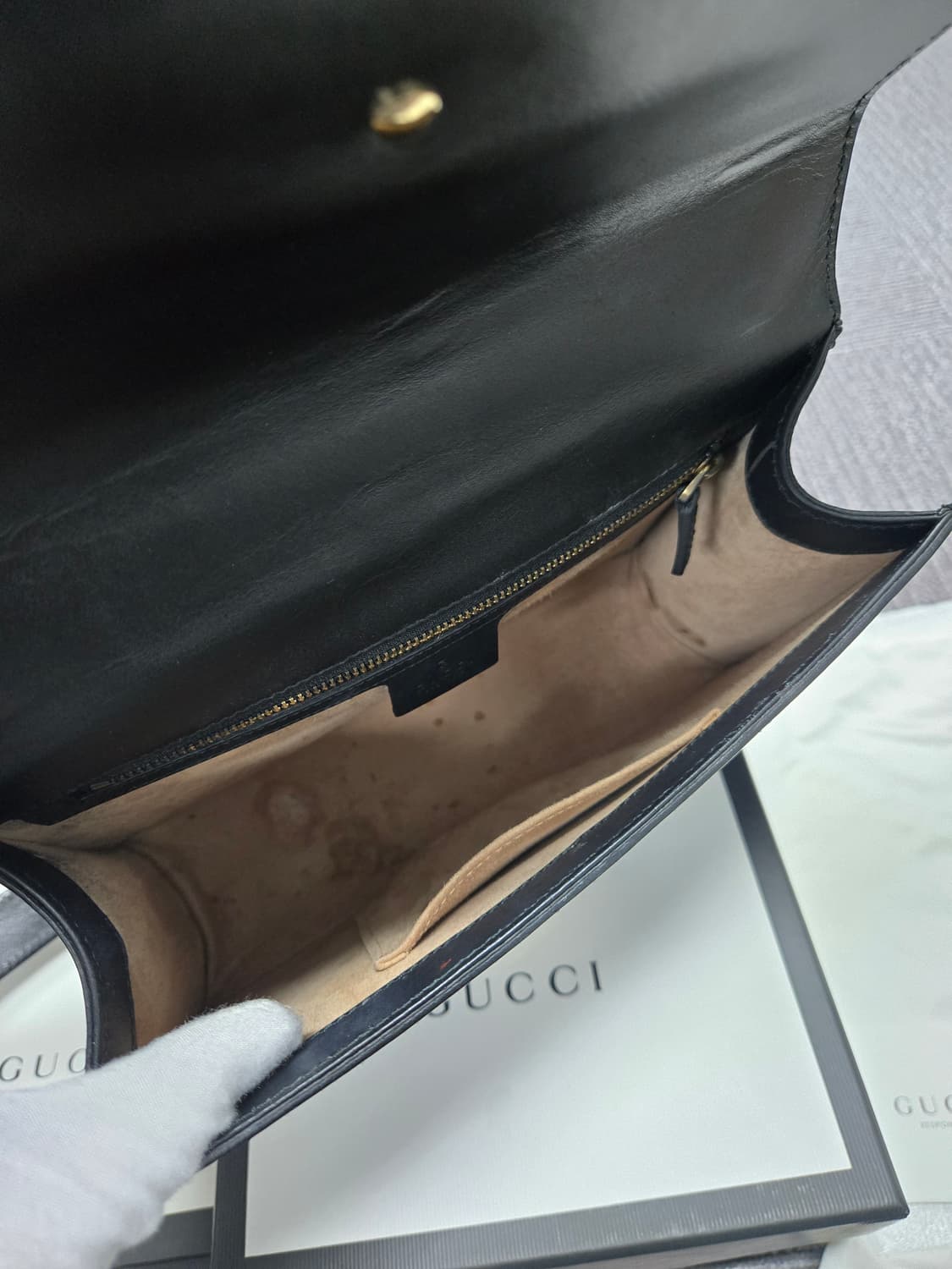 [특가][정품]구찌 실비백 블랙 상품이미지8