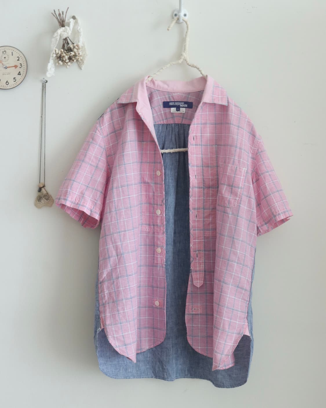 [Junya Watanabe] Pink Check Shirt 상품이미지8