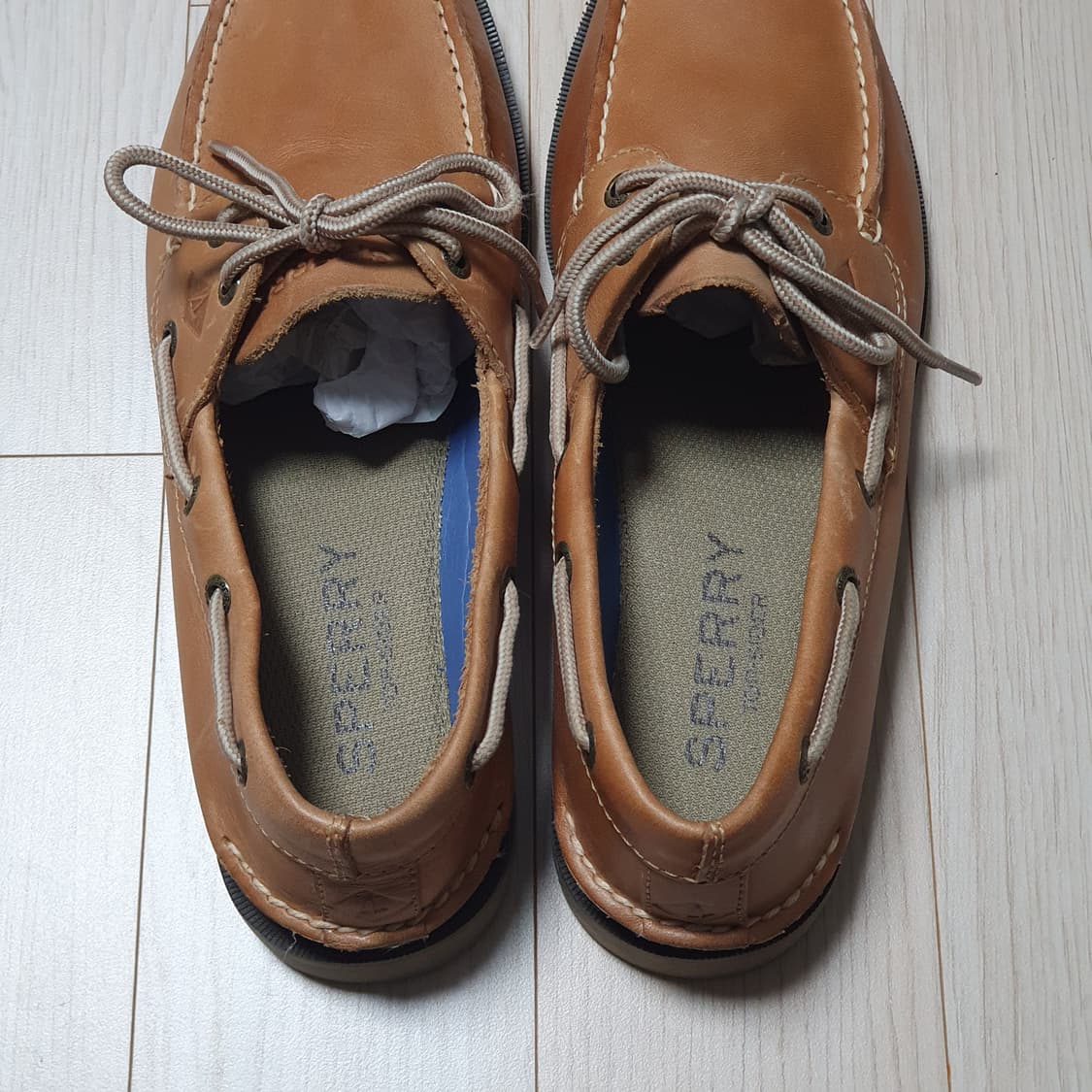270 스페리 보트 데크슈즈 로퍼 구두 레더 카멜브라운0777894 상품이미지6