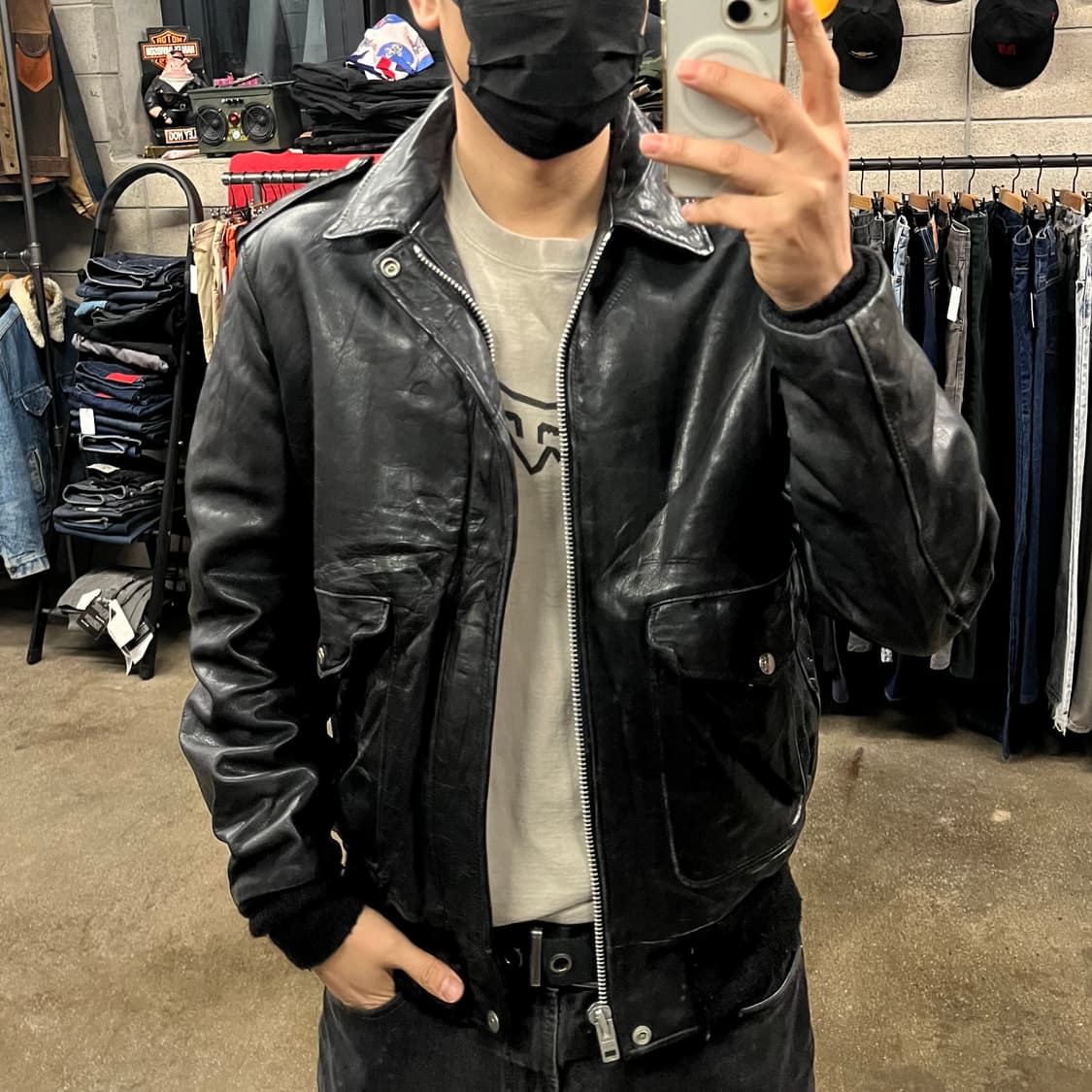 80’s Schott A-2 레더 자켓 (100)  상품이미지8