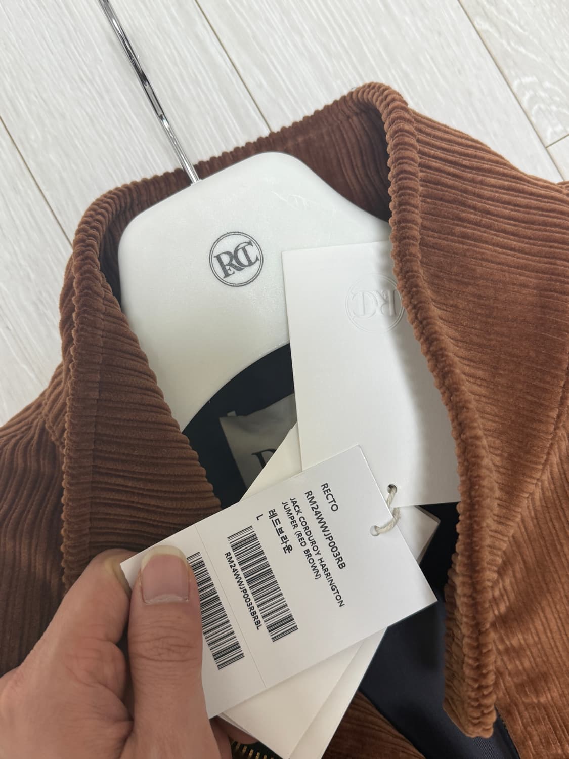 Recto 렉토 코듀로이 브라운 자켓 L 상품이미지2