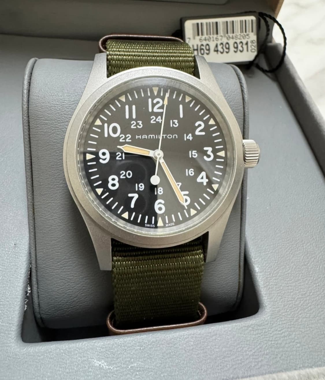 해밀턴 카키필드 메카니컬 38 상품이미지3