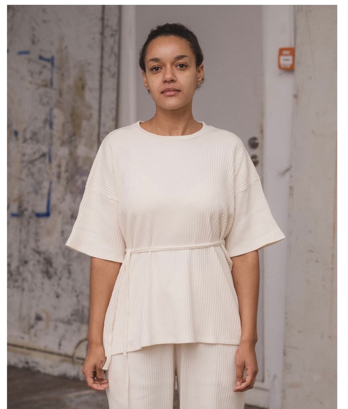 베이스레인지 SHAW TEE (FLEECE RIB) 상품이미지1