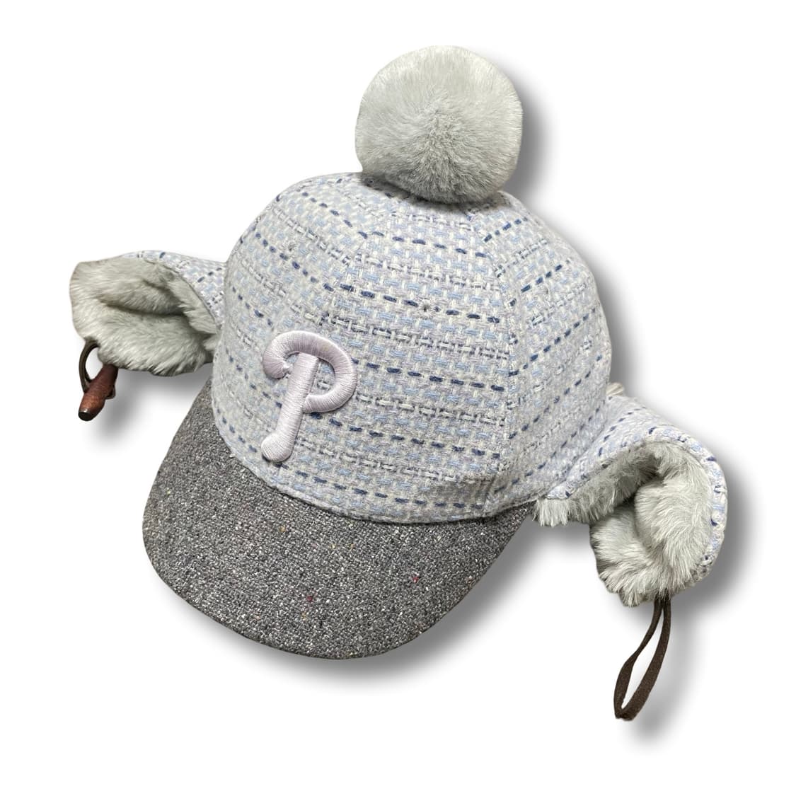 MLB 귀돌이 방울모자 이어플랩모자 털모자 상품이미지1