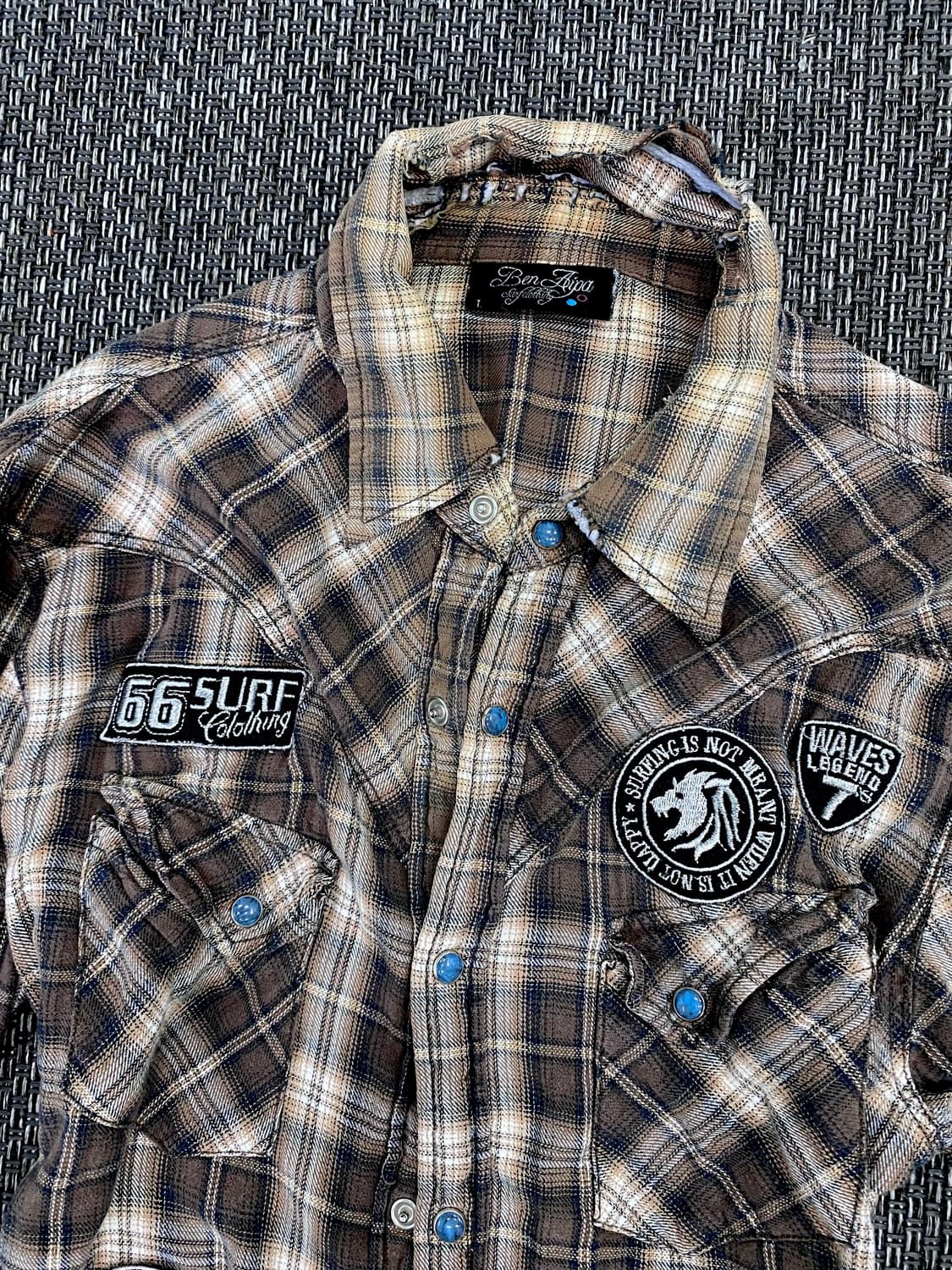 2000s Mood Patch Detail Shirts 상품이미지6