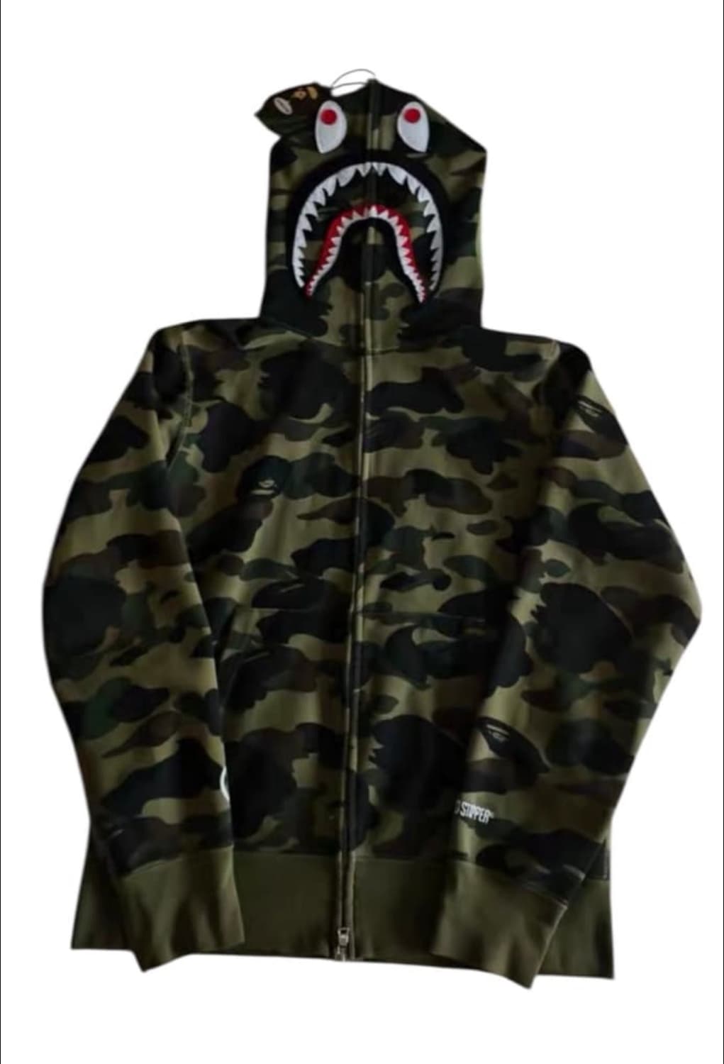 [M] 베이프 윈드스토퍼 녹계 샤크후드집업 상품이미지2