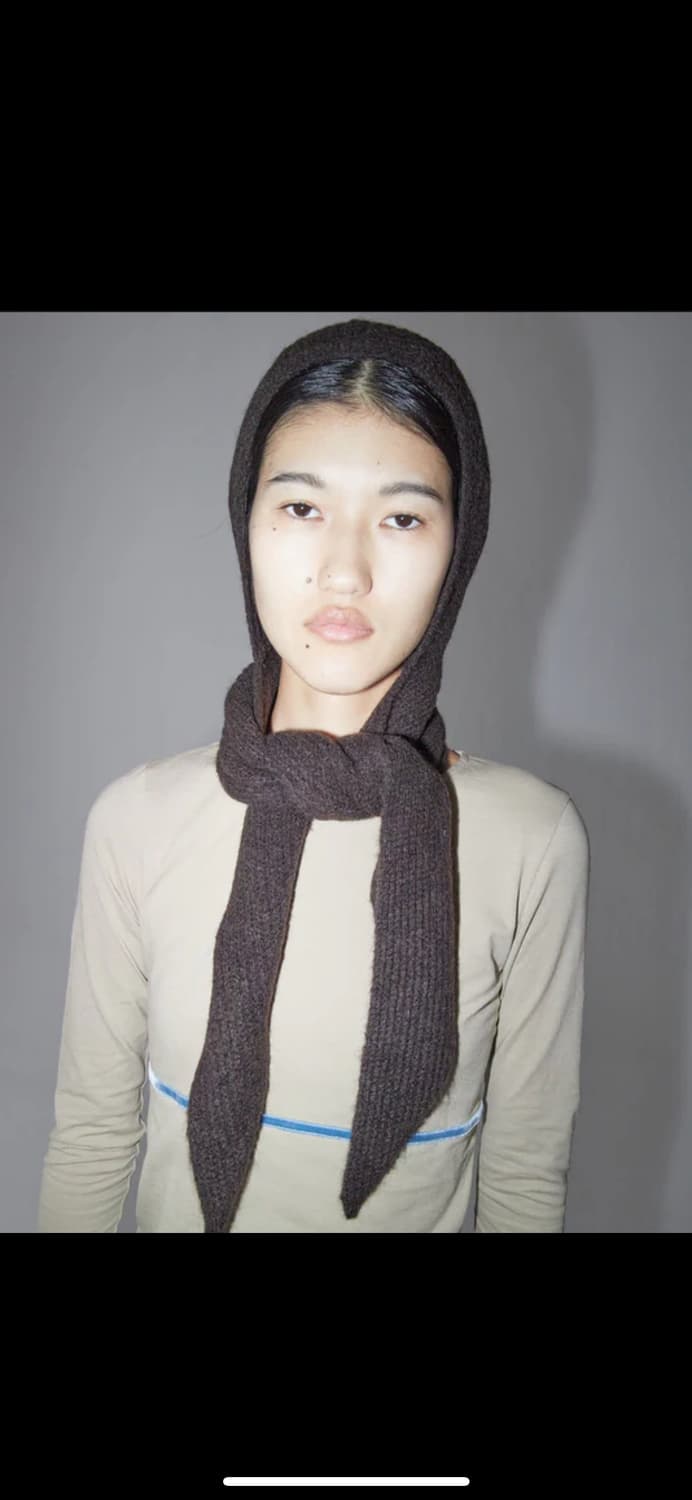 팔로마울 Coucou 발라클라바 보닛 브라운 상품이미지3