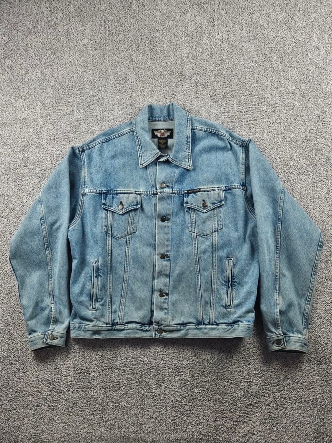 할리데이비슨 자수로고 데님 트러커 자켓 ( XL ) / 8160 상품이미지3