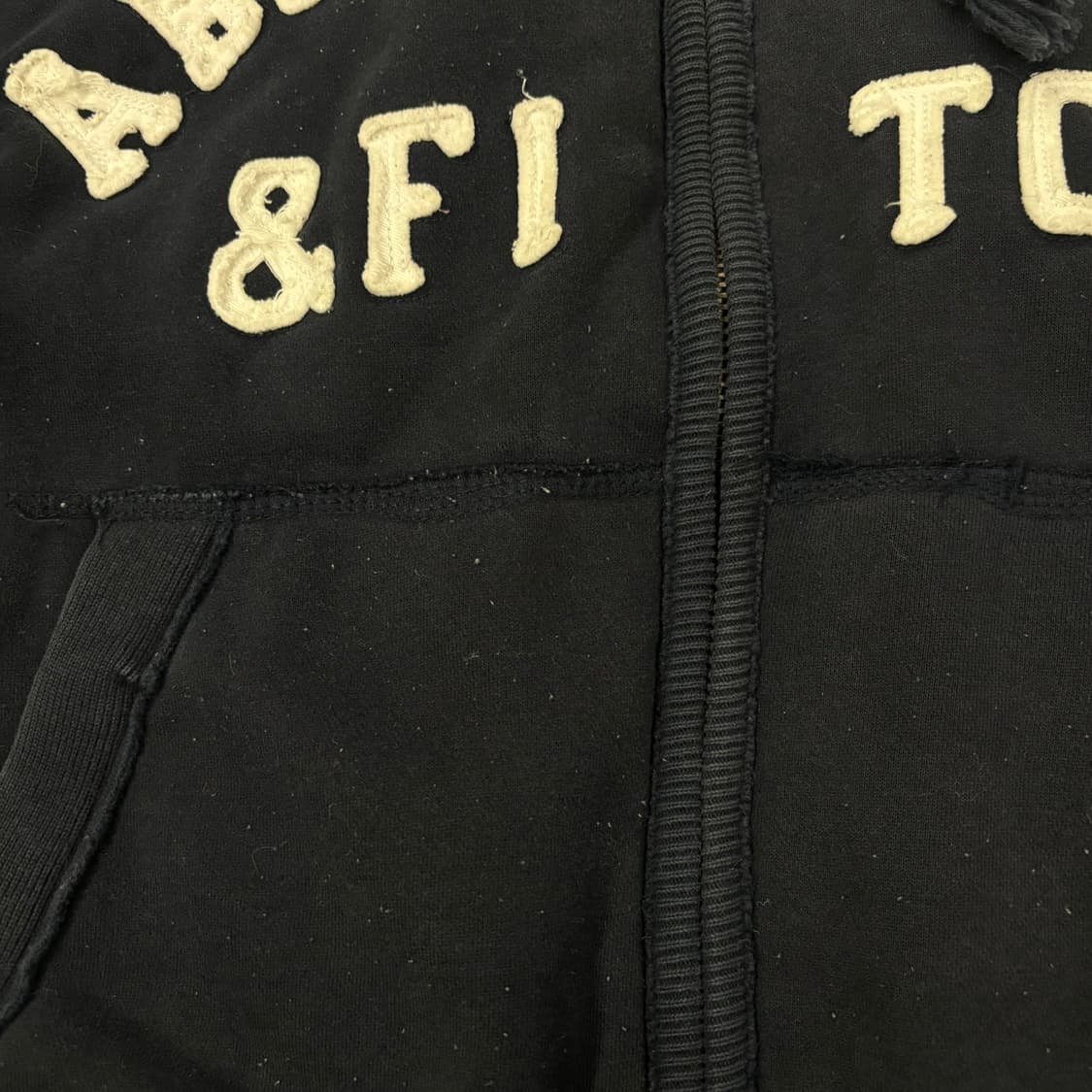 아베크롬비 네이비 양털 후드집업 상품이미지7