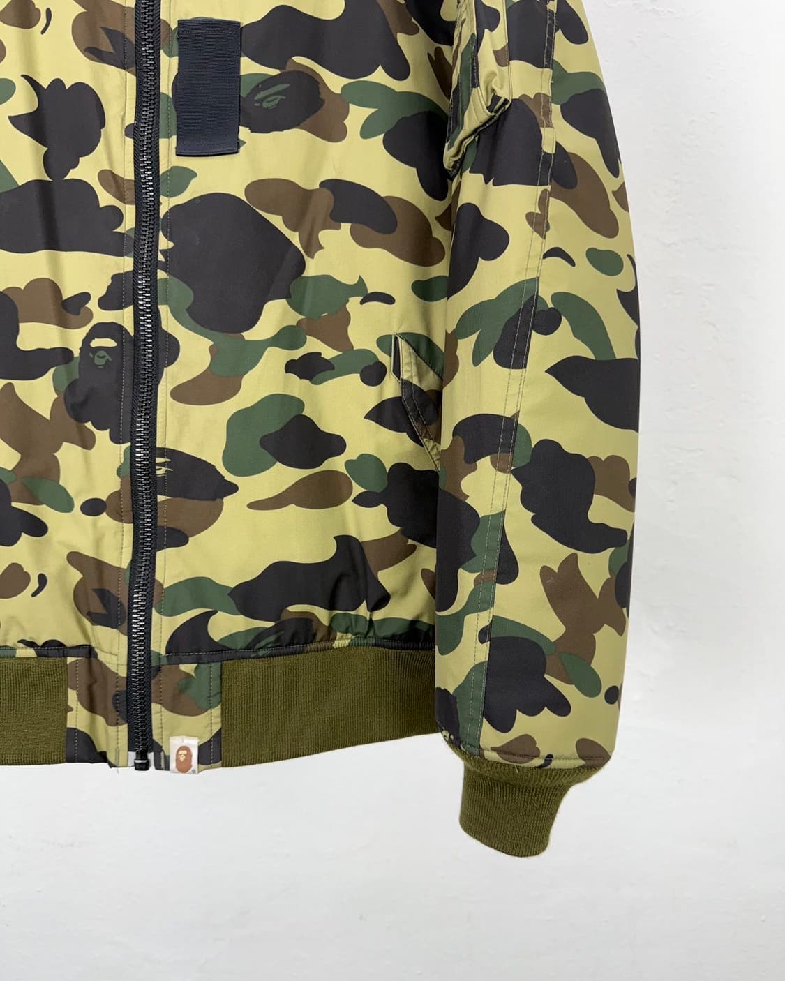 베이프 퍼스트 카모 나일론 트윌 자켓 아미그린 상품이미지5